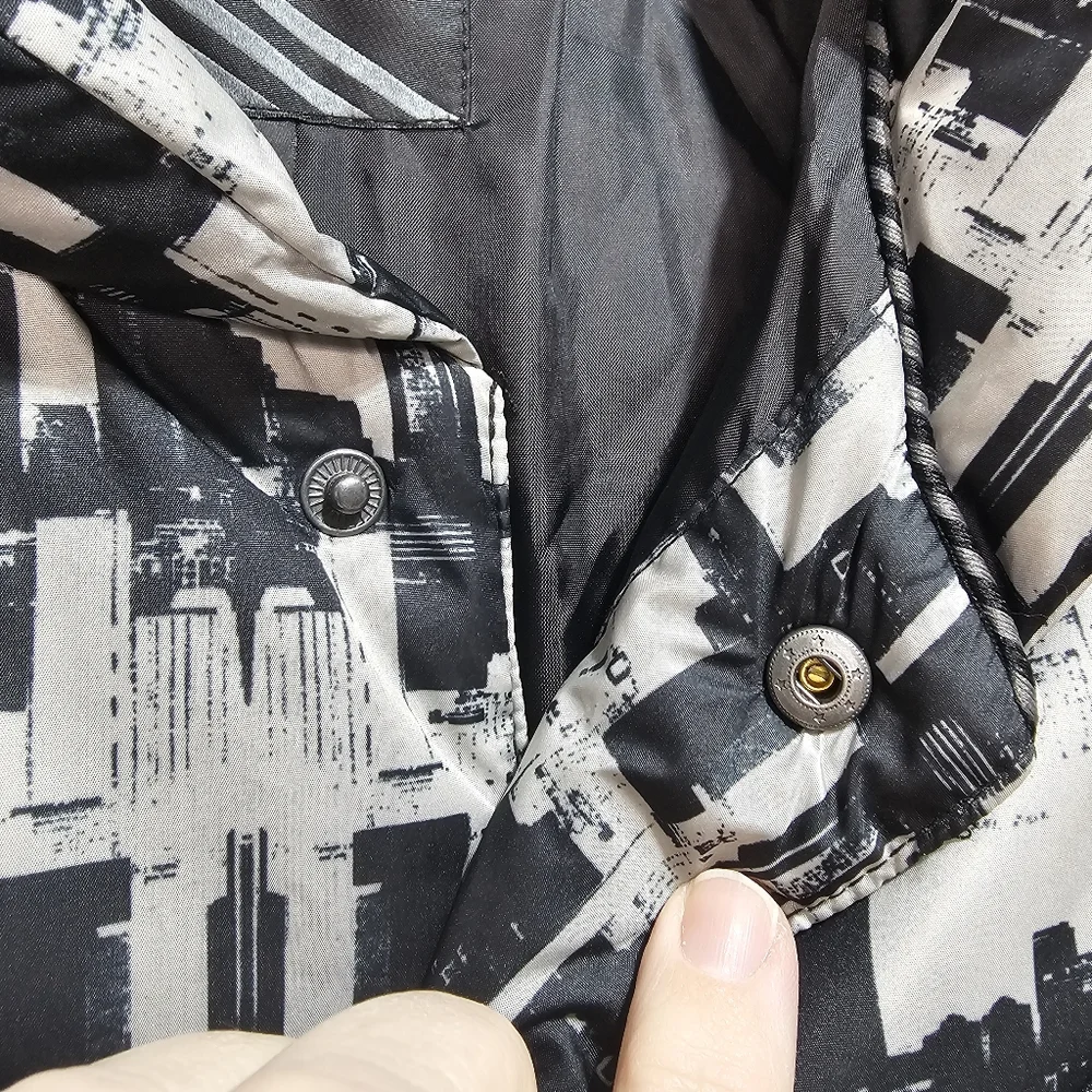 Vans Women's Grey & Black Limestone Winter Puffer Jacket Size Small Pockets. - Picture 5 of 7